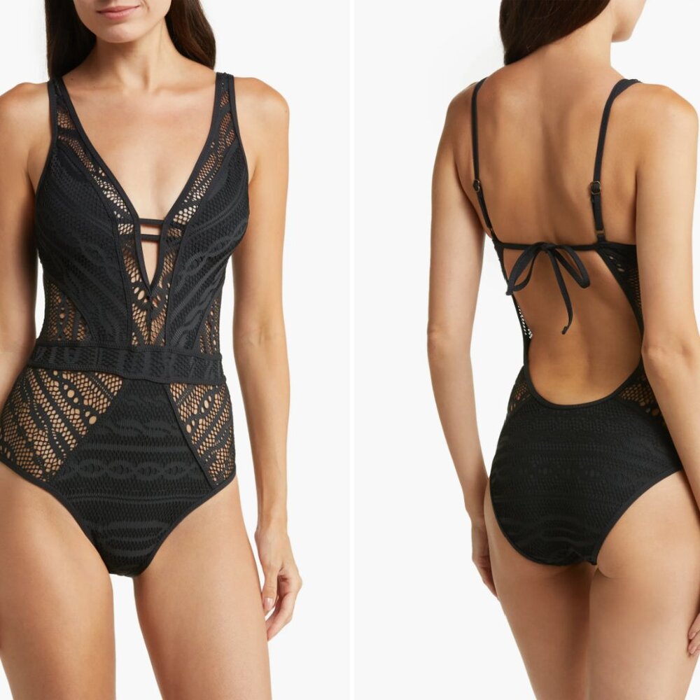 Becca Colorplay Lace One-Piece Swimsuit